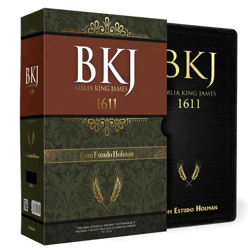 bíblia king james 1611, bíblia bkj com estudo, bíblia holman capa marrom, bíblia de estudo king james, bíblia sagrada capa preta e marrom, bíblia com notas de estudo, bíblia teológica evangélica, bíblia king james com recursos, bíblia cristã para estudo profundo, bíblia bkj couro sintético