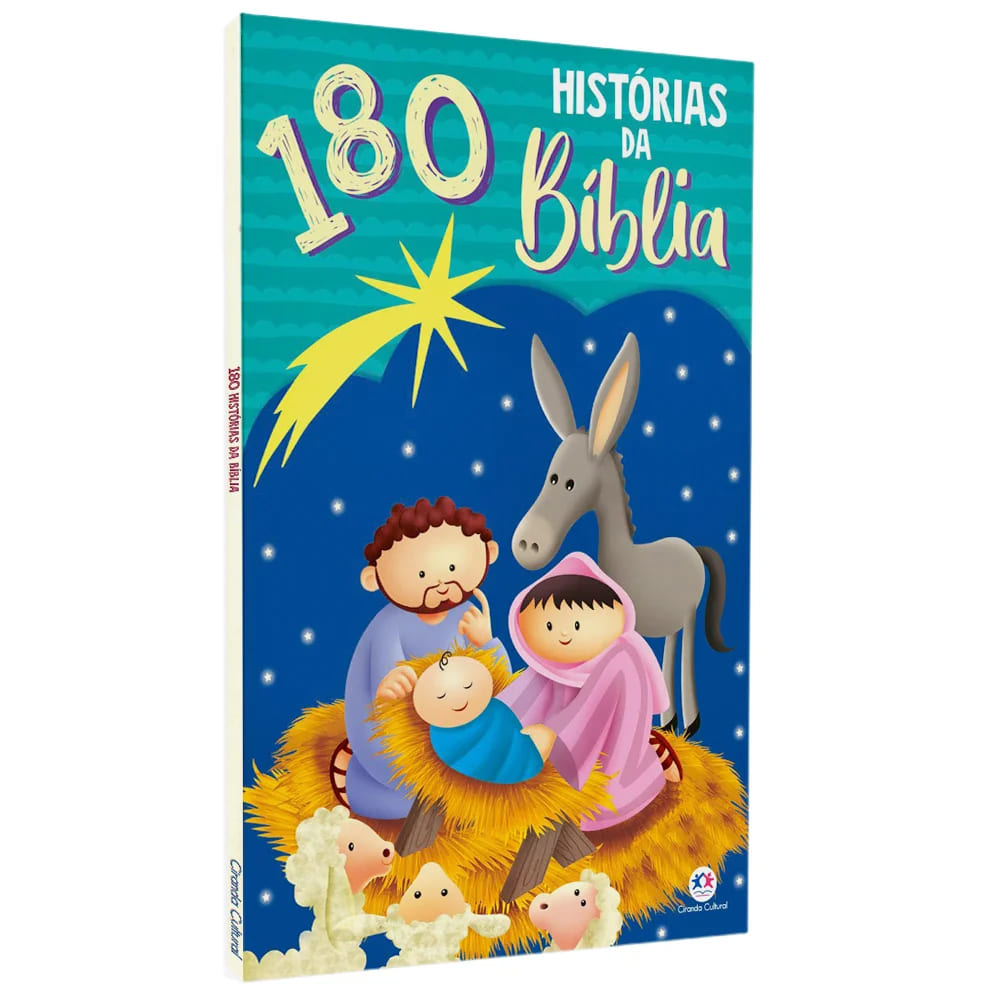 180 histórias da bíblia, livro infantil bíblico, histórias bíblicas para crianças, ciranda cultural, devocional infantil, histórias do antigo testamento, histórias do novo testamento, ensino bíblico para crianças, livro ilustrado bíblico, presente cristão infantil