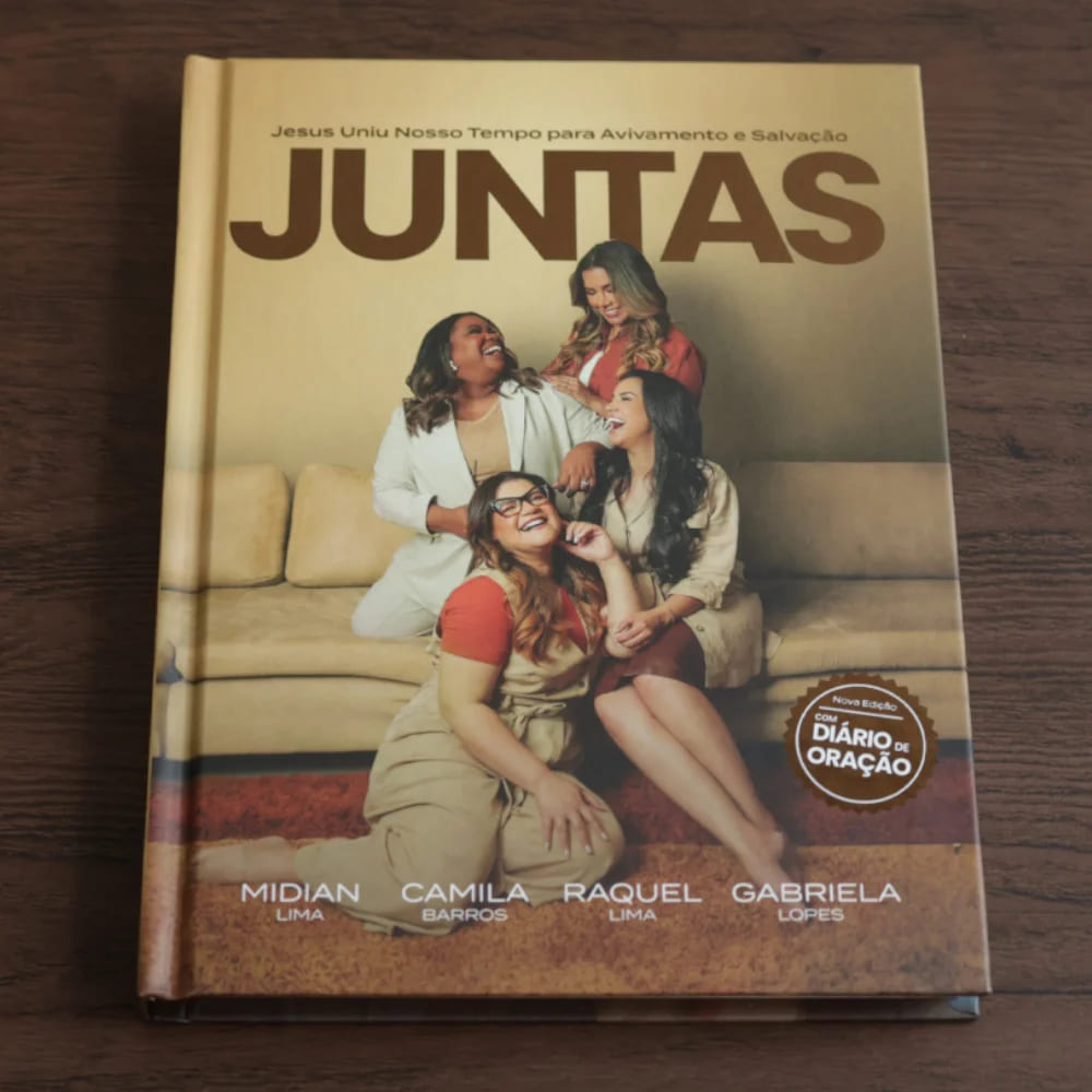 livro juntas, midian lima, camila barros, raquel lima, gabriela lopes, livro cristão para mulheres, livro evangélico feminino, avivamento feminino, juntas livro, união entre mulheres cristãs, livro de fé e propósito, mulheres de Deus, livro sobre cura interior, ativação espiritual, livro para ministério feminino