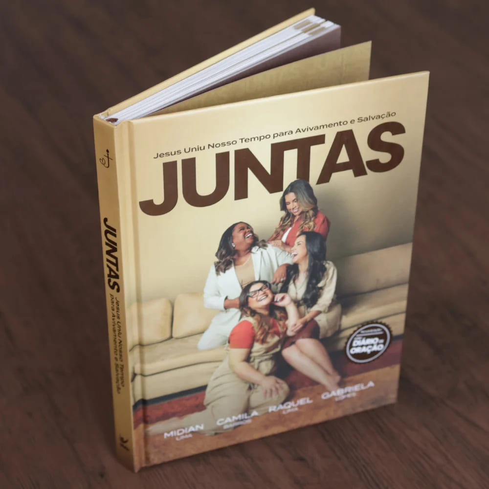 livro juntas, midian lima, camila barros, raquel lima, gabriela lopes, livro cristão para mulheres, livro evangélico feminino, avivamento feminino, juntas livro, união entre mulheres cristãs, livro de fé e propósito, mulheres de Deus, livro sobre cura interior, ativação espiritual, livro para ministério feminino