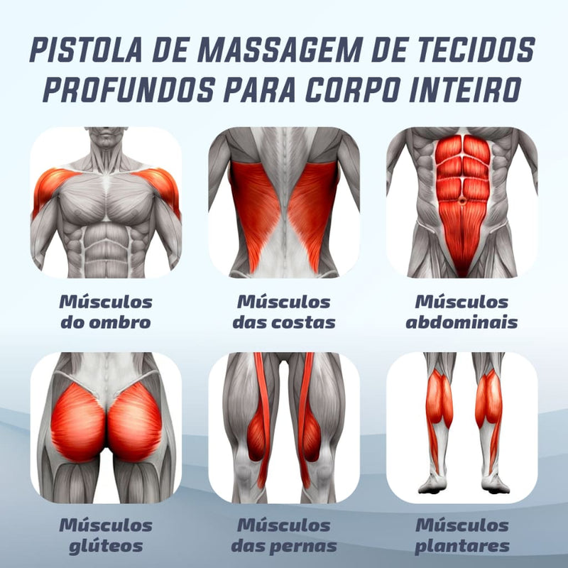 Pistola Massageadora Elétrica