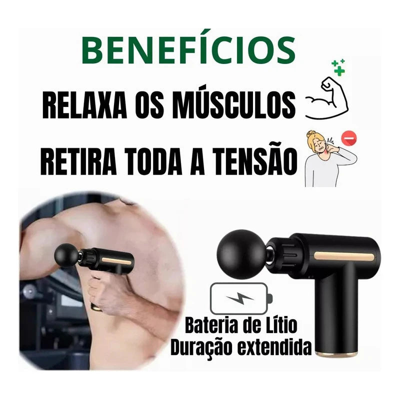 Pistola Massageadora Elétrica