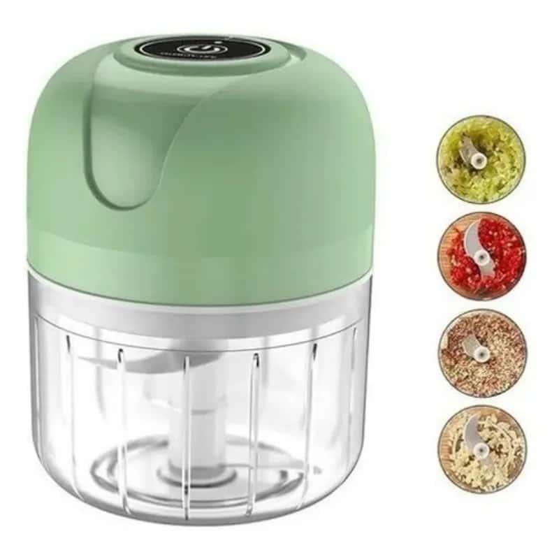 Mini Processador Elétrico Portátil - EasyCut, Processador de Alimentos, Versátil, Triturador,Multifuncional, Legumes, Carnes, Alho, Cebola