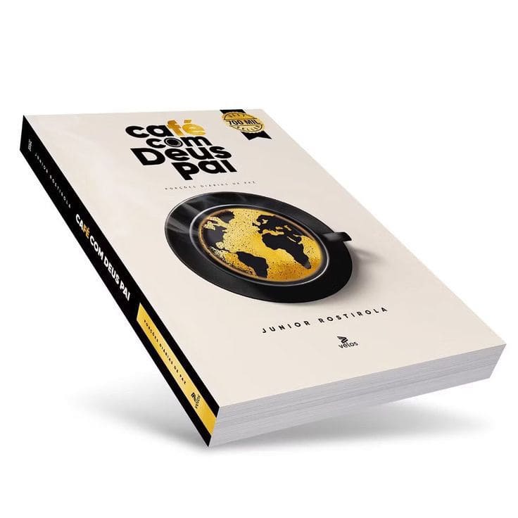 Café com Deus Pai – Porções Diárias de Paz,café com deus pai, devocional diário, livro cristão, mensagens de fé, porções diárias de pai, junior rostirola, devocional 2025, presente cristão, fé e esperança, livro devocional cristão, Capa do livro Café com Deus Pai – Devocional diário cristão