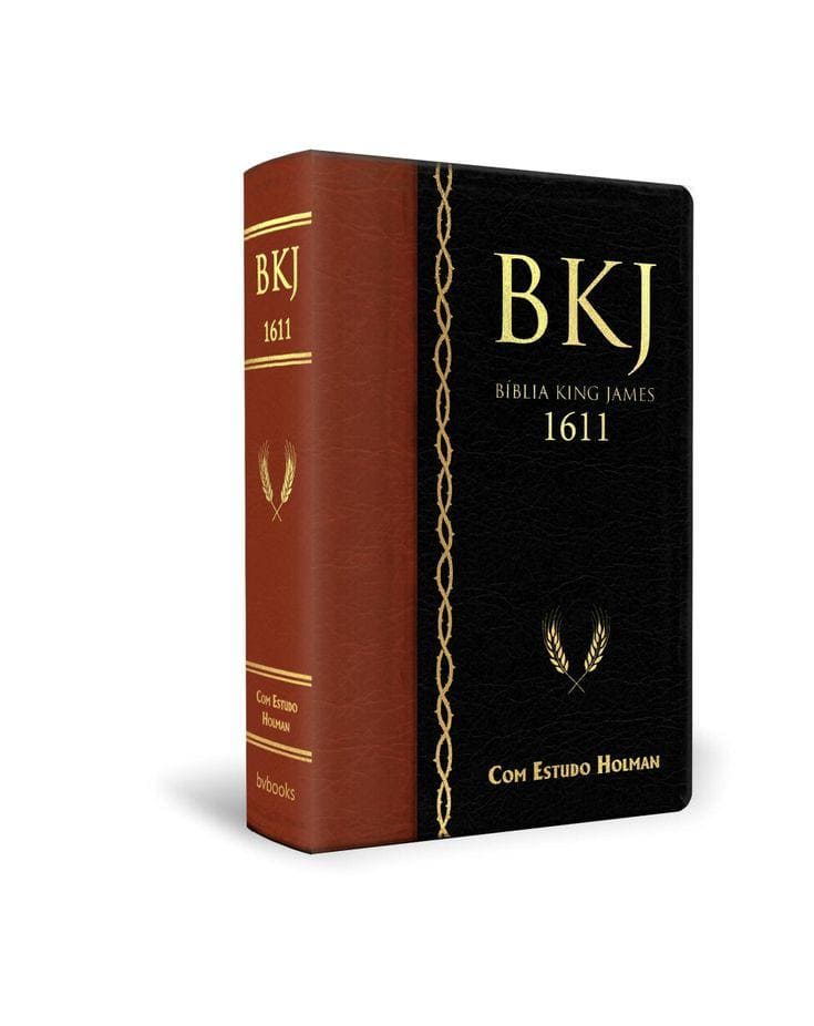 bíblia king james 1611, bíblia bkj com estudo, bíblia holman capa marrom, bíblia de estudo king james, bíblia sagrada capa preta e marrom, bíblia com notas de estudo, bíblia teológica evangélica, bíblia king james com recursos, bíblia cristã para estudo profundo, bíblia bkj couro sintético