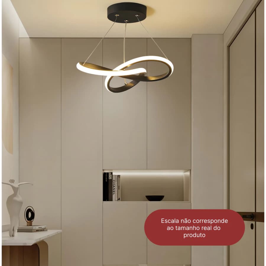 Luminária Moderna Alto Padrão Linha Laços ,Luminária LED, Luxuosa, Sofisticado, Moderno, Luminária, Sala de Estar, Sala de Jantar, Iluminação Moderna, Decoração