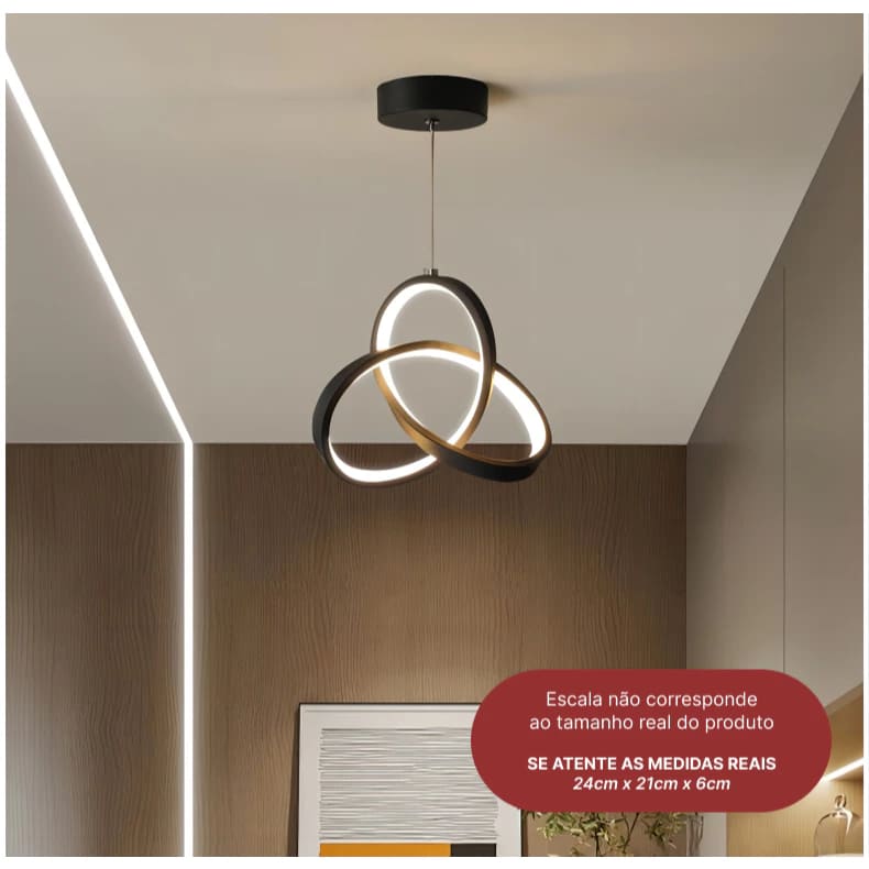 Luminária Moderna Alto Padrão Linha Laços, Luminária LED, Luxuosa, Sofisticado, Moderno, Luminária, Sala de Estar, Sala de Jantar, Iluminação Moderna, Decoração